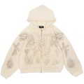 “Tatted Believer” Zip Up (Cream)
