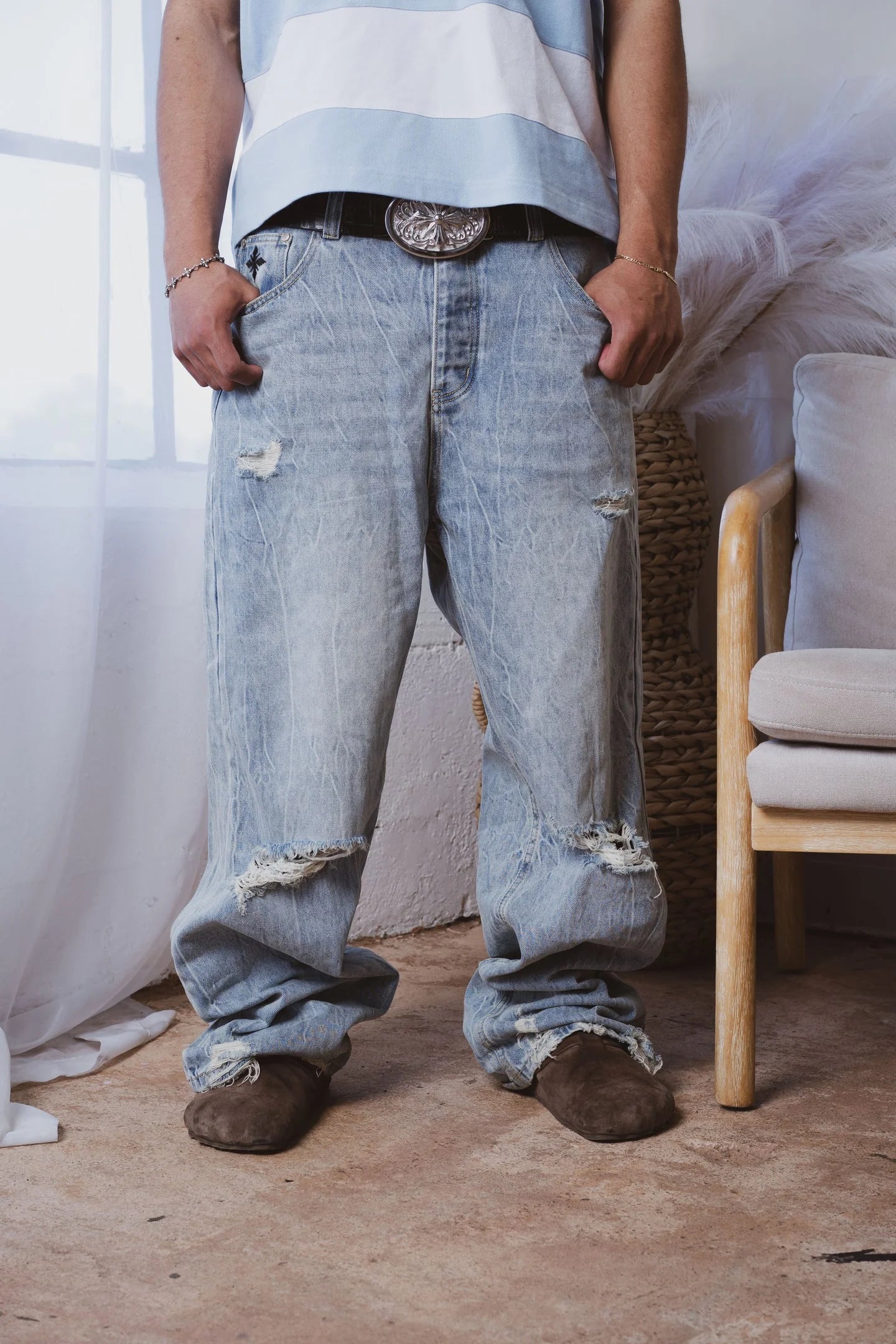 Werighteous Thrashed Baggy Denim