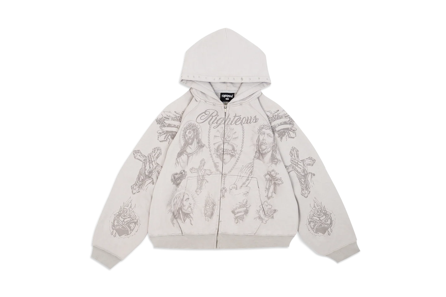 Werighteous “Tatted Believer” Zip Up (Grey)