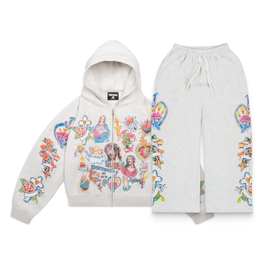 We Are Righteous Risen King Zip Up Pink